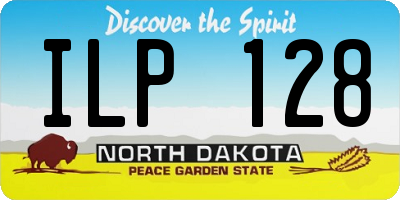 ND license plate ILP128