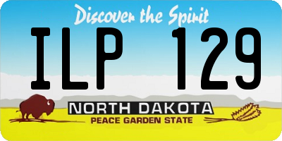 ND license plate ILP129