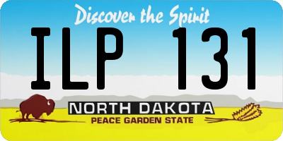ND license plate ILP131