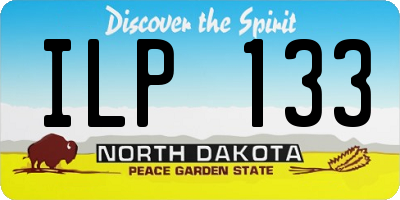 ND license plate ILP133