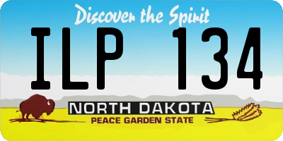 ND license plate ILP134