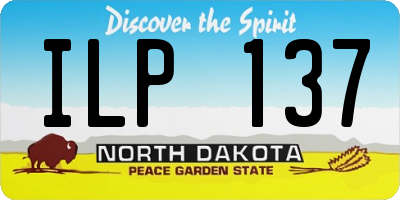 ND license plate ILP137