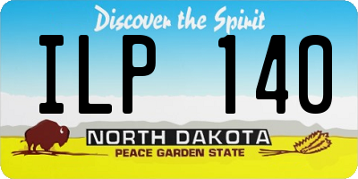 ND license plate ILP140