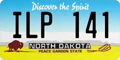 ND license plate ILP141