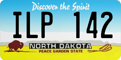 ND license plate ILP142
