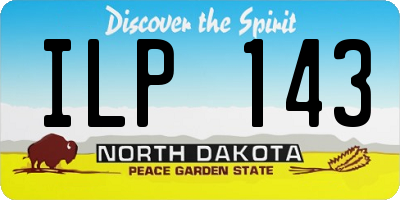 ND license plate ILP143