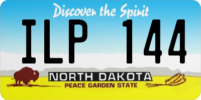 ND license plate ILP144