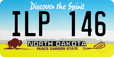 ND license plate ILP146
