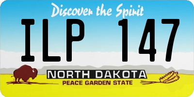 ND license plate ILP147