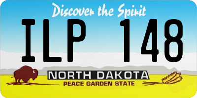 ND license plate ILP148