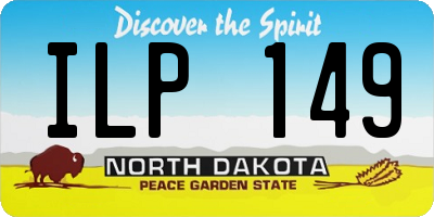 ND license plate ILP149
