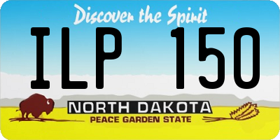 ND license plate ILP150