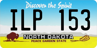 ND license plate ILP153
