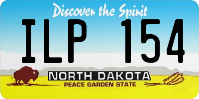 ND license plate ILP154
