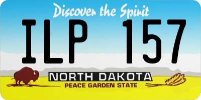 ND license plate ILP157