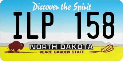 ND license plate ILP158