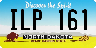 ND license plate ILP161