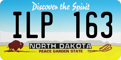 ND license plate ILP163