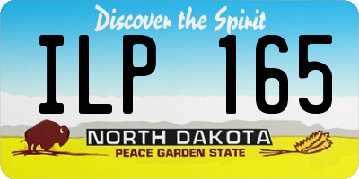 ND license plate ILP165