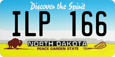ND license plate ILP166