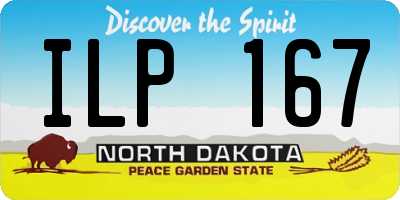 ND license plate ILP167