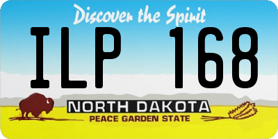 ND license plate ILP168