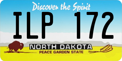 ND license plate ILP172