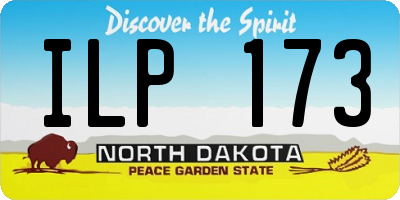 ND license plate ILP173
