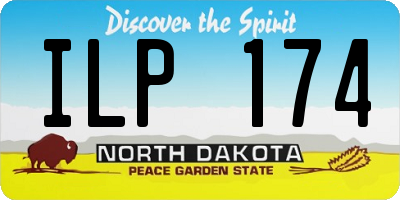ND license plate ILP174
