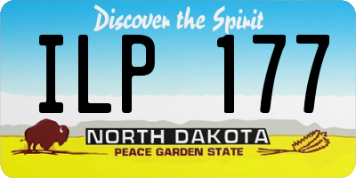 ND license plate ILP177