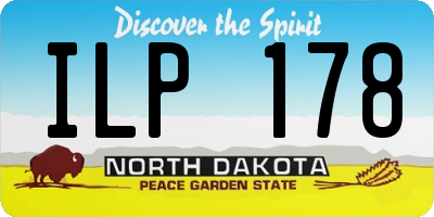 ND license plate ILP178