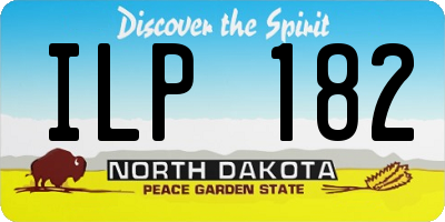 ND license plate ILP182