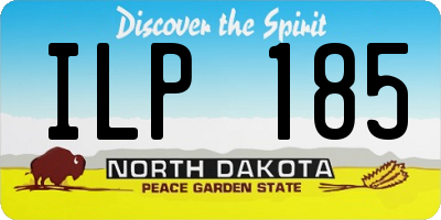 ND license plate ILP185