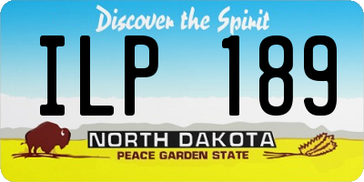 ND license plate ILP189