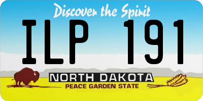 ND license plate ILP191