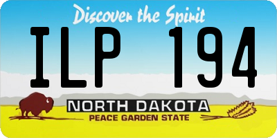 ND license plate ILP194