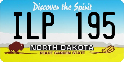 ND license plate ILP195