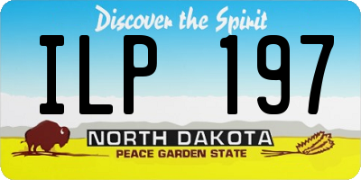 ND license plate ILP197