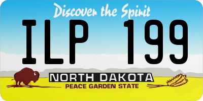 ND license plate ILP199