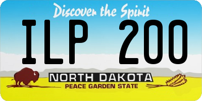 ND license plate ILP200