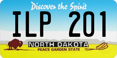 ND license plate ILP201