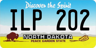 ND license plate ILP202