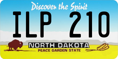 ND license plate ILP210