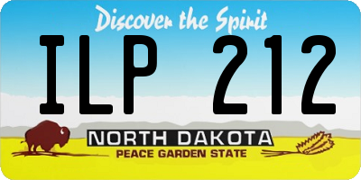 ND license plate ILP212