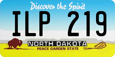 ND license plate ILP219