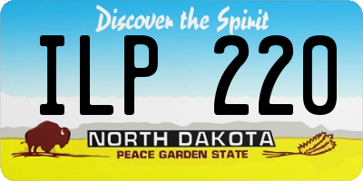ND license plate ILP220