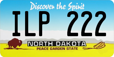 ND license plate ILP222
