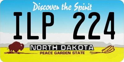 ND license plate ILP224
