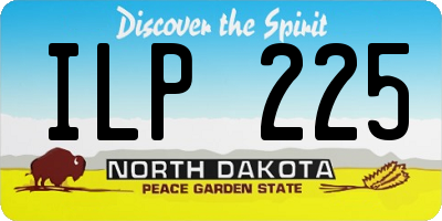 ND license plate ILP225
