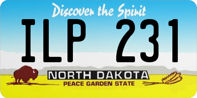 ND license plate ILP231